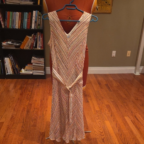 Elegant Multicolor Chevron Pattern Dress - Picture 4 of 4